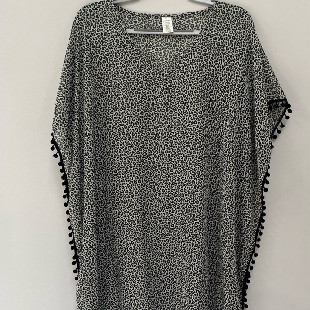 Swim CoverUp Leopard Print Size XL